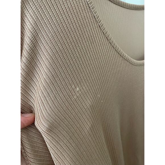 Rachel Comey Sisters Rib Knit Off Shoulder Dress Size 2 Cream - Picture 10 of 13